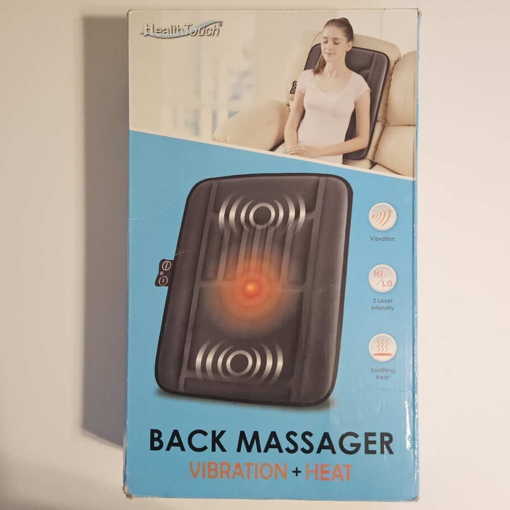 Like New Health Touch Back Massager With Heat And Vibration